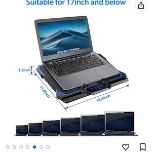 Laptop cooling pad with stand